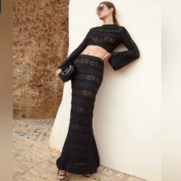 Charo Ruiz Ibiza lace sheer Yam set NWT - Picture 4 of 11